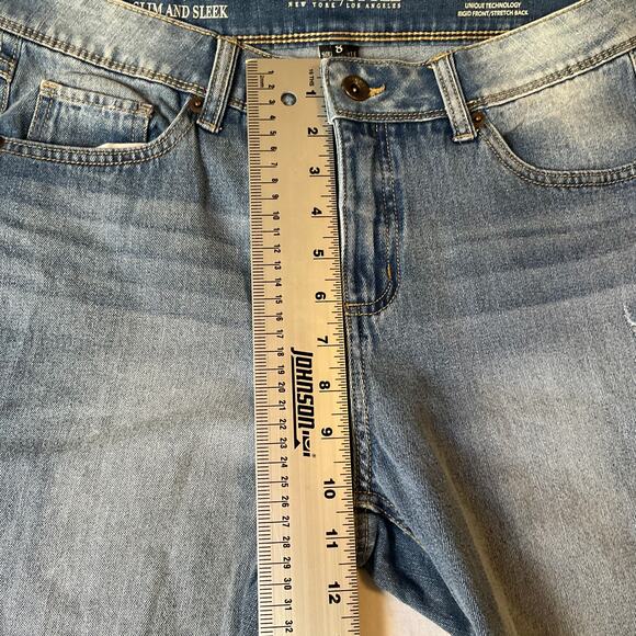 Sound Style Women Jamie Skinny Jeans size 8 Blue Mid Rise Stretch Slim & Sleek - Picture 5 of 10